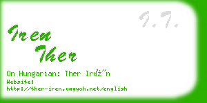 iren ther business card